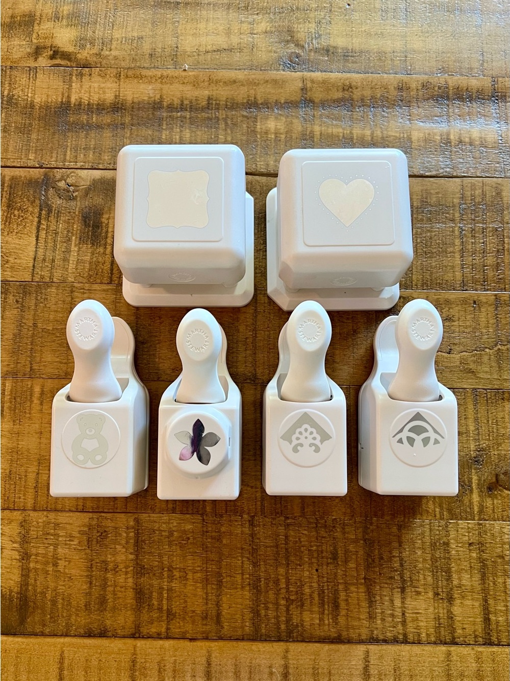 Martha Stewart crafting punches heart bear flower corners scrapbooking cards